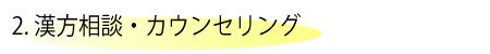 漢方相談、カウンセリング、状態、説明、改善
