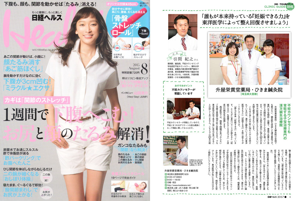 日経ヘルス 2015年8月号（7月2日発売）